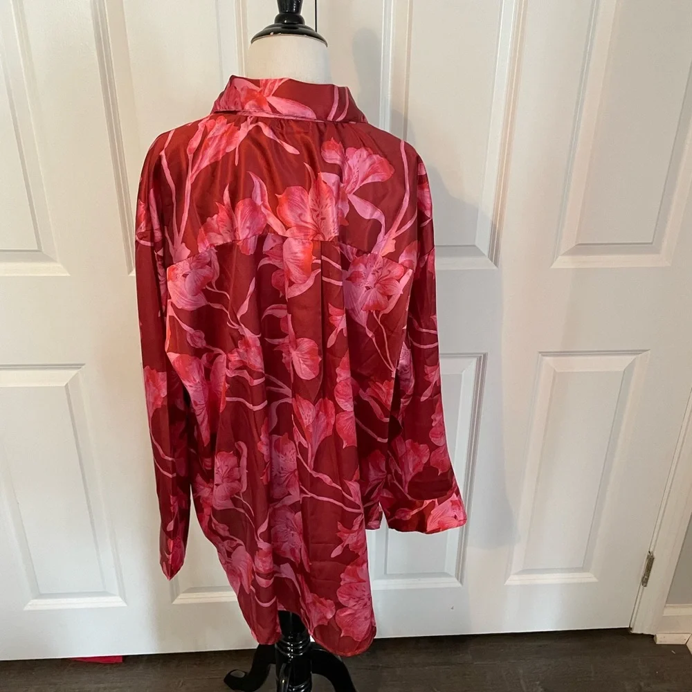 Nasty Gal oversized floral pj trouser set